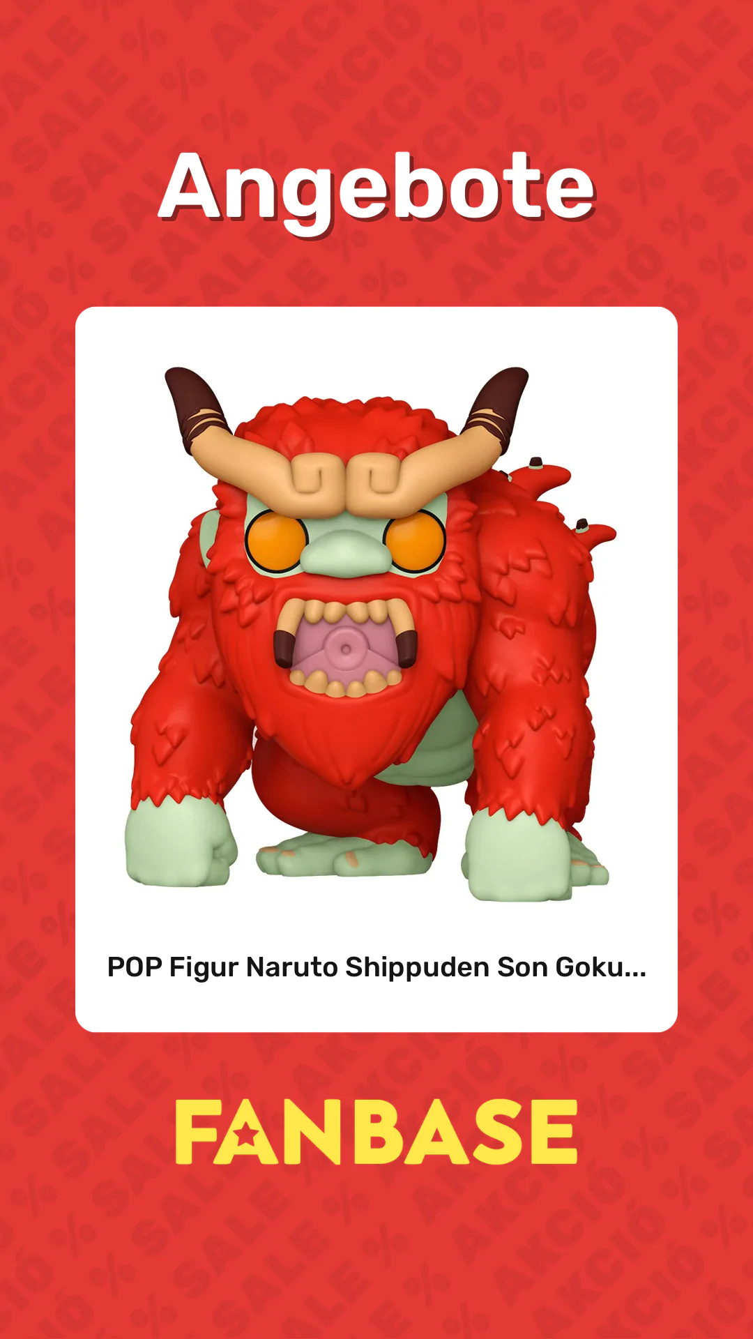 Angebote: POP Figur Naruto Shippuden Son Goku...