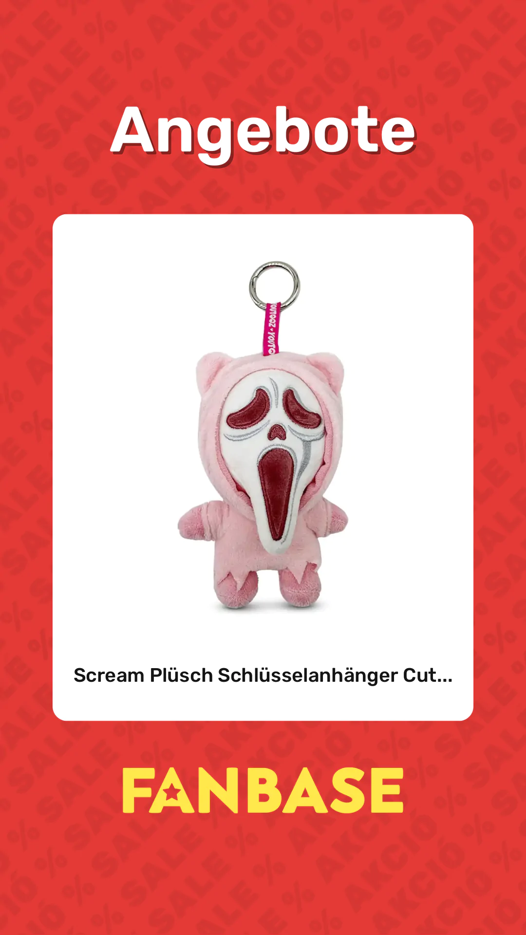 Angebote: Scream Plüsch Schlüsselanhänger Cut...