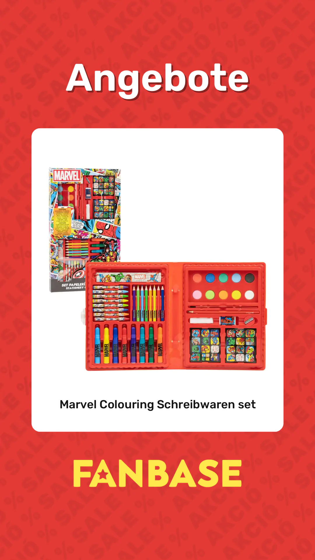 Angebote: Marvel Colouring Schreibwaren set