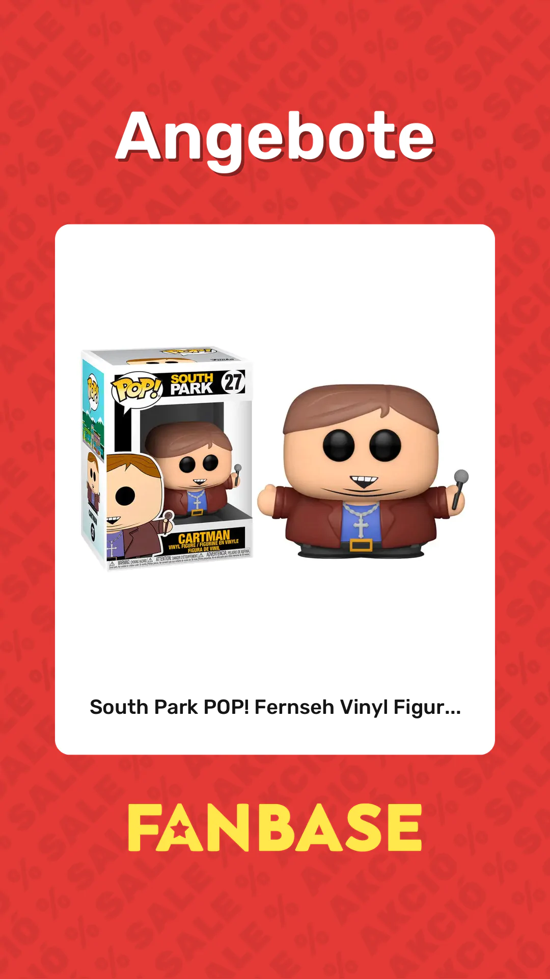 Angebote: South Park POP! Fernseh Vinyl Figur...