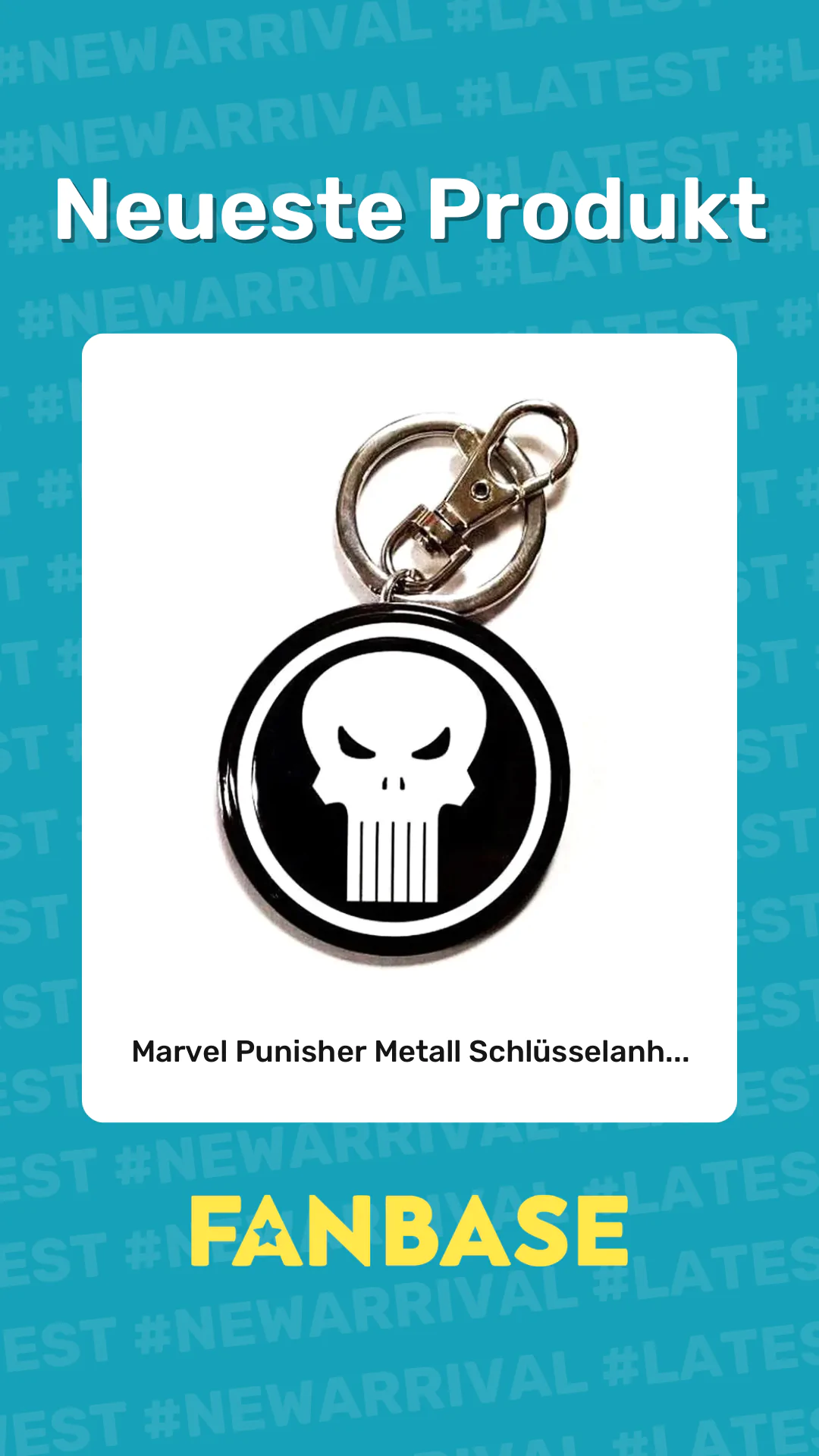 Neueste Produkt: Marvel Punisher Metall Schlüsselanh...
