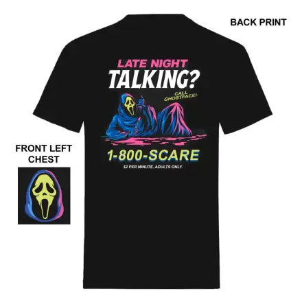 Scream T-Shirt Ghost Face Late Night Talking Produktfoto