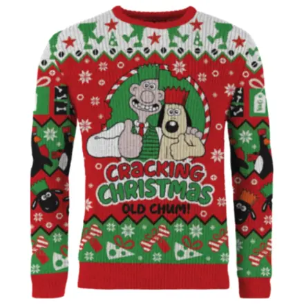 Wallace & Gromit Weihnachts Pullover Cracking Christmas Old Chum! Produktfoto