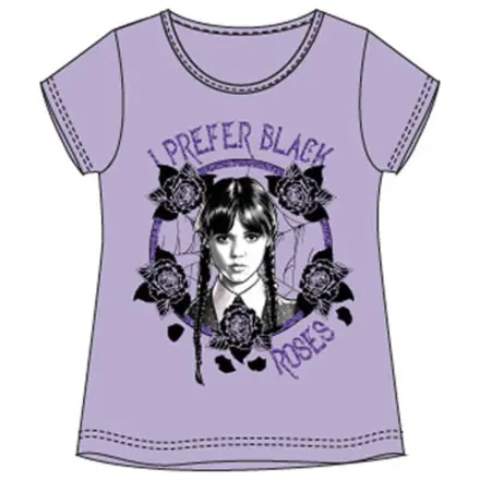 Wednesday Black Roses Kinder kurzarm T-Shirt, Oberteil Produktfoto