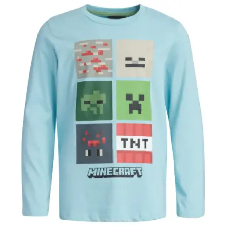 Minecraft Blockbuster Blue Kinder Langarm T-Shirt, Oberteil Produktfoto