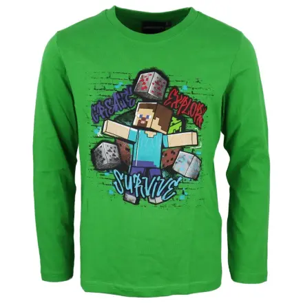 Minecraft Survive Kinder Langarm T-Shirt, Oberteil Produktfoto
