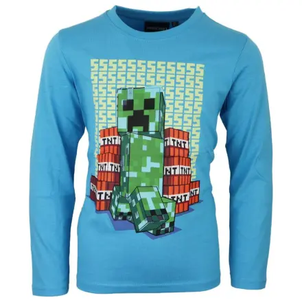 Minecraft Block Blaster Glow-in-the-Dark Kinder Langarm T-Shirt Oberteil Produktfoto