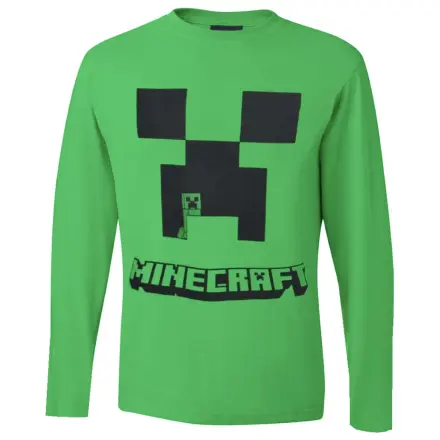Minecraft Creeper Green Kinder Langarm T-Shirt, Oberteil Produktfoto
