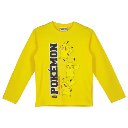 Pokemon Yellow Langarm Kinder T-Shirt, Oberteil Produktfoto