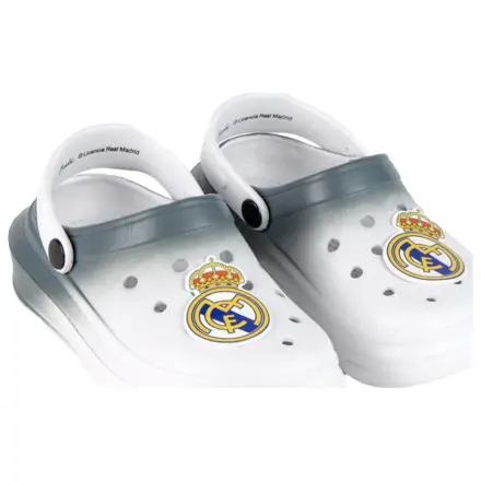 Real Madrid Wappen Weiß Kinder Pantoffeln, Clog Produktfoto