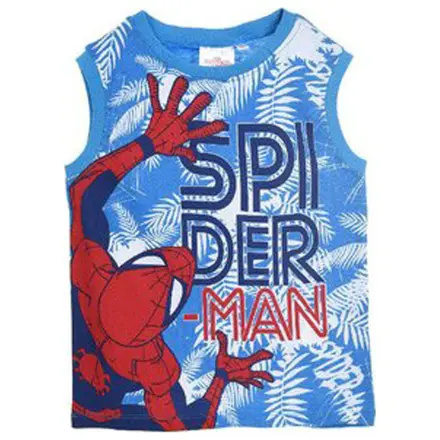 Spider-Man Leaf Blue Kinder kurzarm T-Shirt, Oberteil Produktfoto