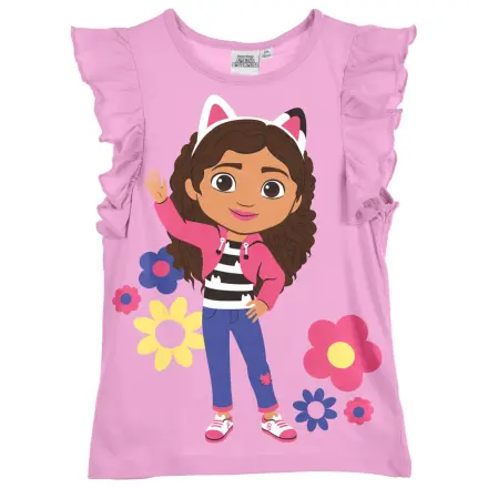Gabi's Dollhouse Flowers Kinder Kurzarm T-Shirt, Oberteil Produktfoto