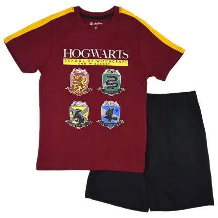 Harry Potter Witchcraft Red Kinder kurze Pyjamas Produktfoto