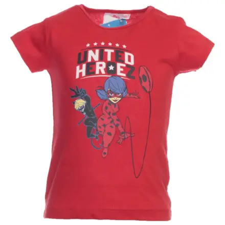 Miraculous United Red Kinder Kurzes T-Shirt, Oberteil Produktfoto
