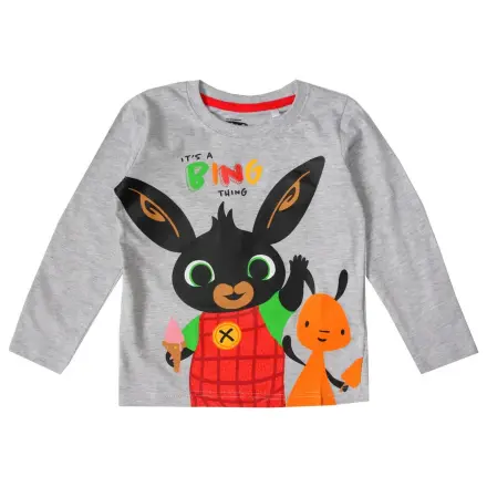 Bing Thing Grau Kinder Langarm T-Shirt Produktfoto