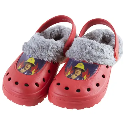 Fireman Sam Rote Kinder Winter Hausschuh Clog Produktfoto