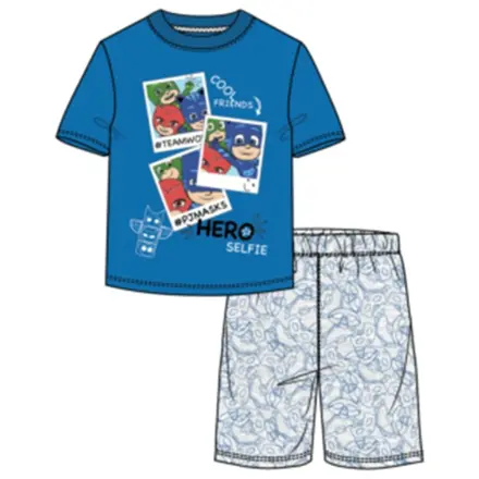 PJ Masks Held Selfie Kinder Kurze Schlafanzüge Produktfoto