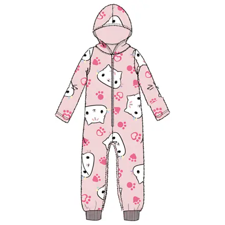 Gabi's Puppenhaus Katze Pink Kinder Langer Schlafanzug, Onesie Produktfoto