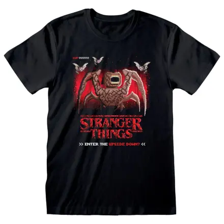 Stranger Things T-Shirt 8 Bit Upside Down Produktfoto