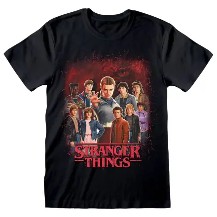 Stranger Things T-Shirt Gruppe aller Charaktere Produktfoto