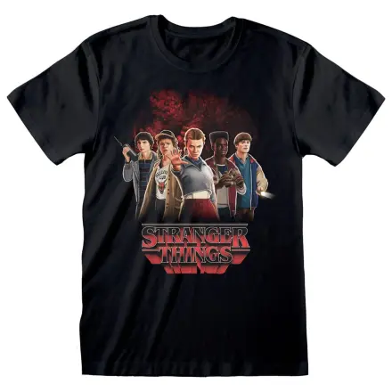 Stranger Things T-Shirt Group mit Vecna dahinter Produktfoto