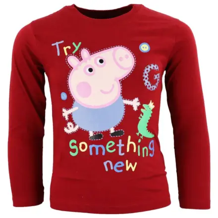 Peppa Pig Something New Red Kinder Langarm-T-Shirt Oberteil Produktfoto