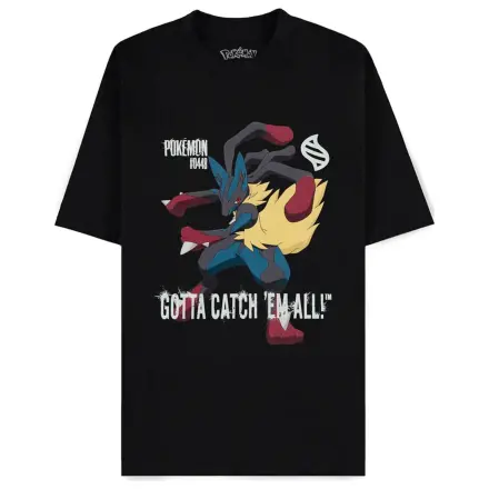 Pokémon Mega Evolutions T-Shirt Mega Lucario Gotta Catch Em All Produktfoto