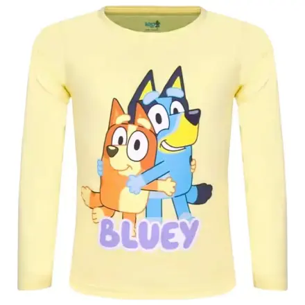Bluey Hug Yellow Langarm Kinder-T-shirt, Oberteil Produktfoto