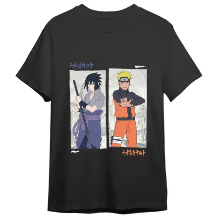 Naruto Shippuden Naruto vs Sasuke Erwachsenen-T-Shirt Produktfoto