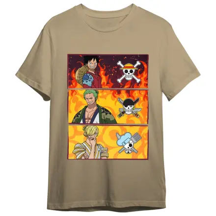 One Piece Monkey D. Luffy, Roronoa Zoro & Sanji Erwachsenen T-Shirt Produktfoto