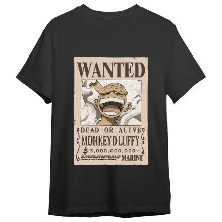 One Piece Monkey D. Luffy Wanted Erwachsenen T-Shirt Produktfoto