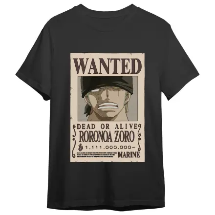 One Piece Roronoa Zoro Wanted Erwachsenen-T-Shirt Produktfoto