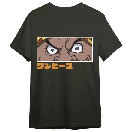 One Piece Black Beard Eyes Erwachsenen T-Shirt Produktfoto