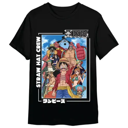 One Piece Straw Hat Crew erwachsenen T-Shirt Produktfoto