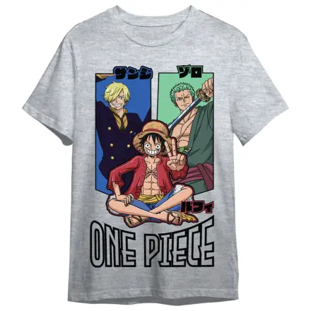 One Piece Monkey D. Luffy, Roronoa Zoro & Sanji Erwachsenen T-Shirt Produktfoto