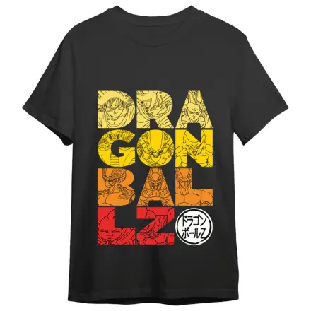 Dragon Ball Z Letters Erwachsenen T-Shirt Produktfoto