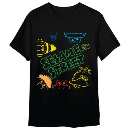 Sesame Street Faces erwachsenes T-Shirt Produktfoto