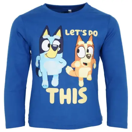 Bluey Let's Do Blue Kinder Langarm-T-Shirt, Oberteil Produktfoto