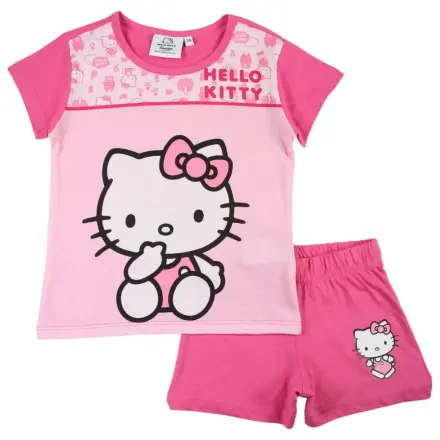 Hello Kitty Cutie Pink Kinder Kurzer Pyjama Produktfoto