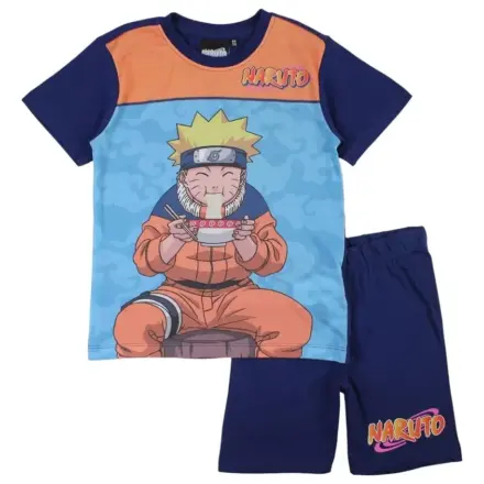 Naruto Ramen blauer Kinder-Kurzschlafanzug Produktfoto