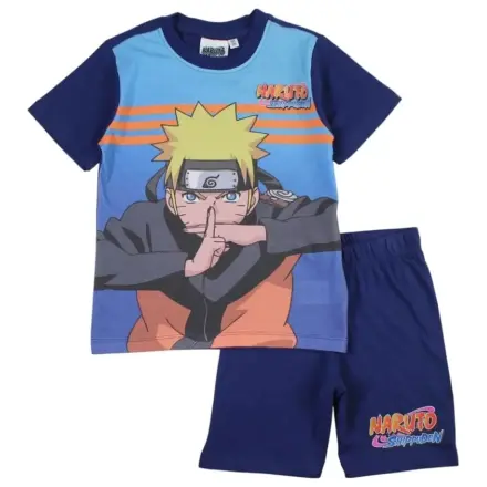 Naruto Shadow Clone Blue Kids kurzer Pyjama Produktfoto