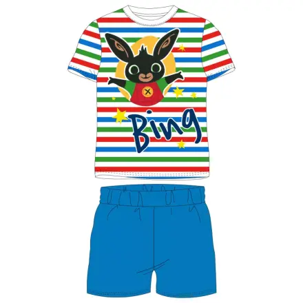 Bing Striped Blue Kids kurzer Schlafanzug Produktfoto