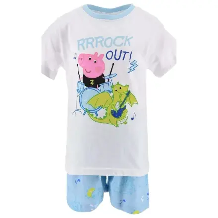 Peppa Pig Rock Out Weißer Kinder kurzer Pyjama Produktfoto