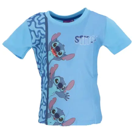 Stitch Loving Look hellblaues Kinder Kurzarm-T-Shirt, Top Produktfoto
