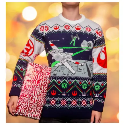 Star Wars Weihnachtspullover X-Wing v TIE Fighter Produktfoto