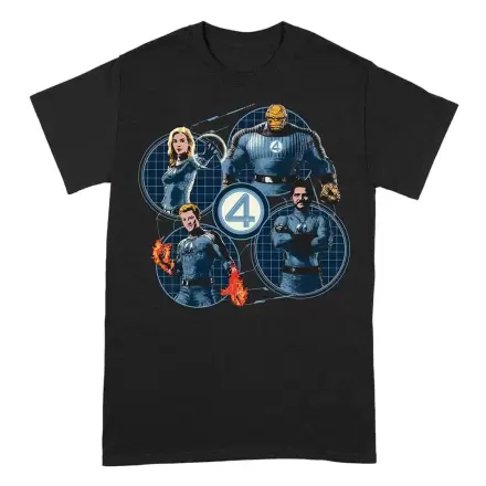 Fantastic Four T-Shirt Group Grid Circle Produktfoto