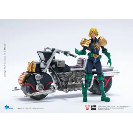 2000 AD Exquisite Mini Actionfigur 1/18 Judge Anderson & Lawmaster MK 2 Set 10 cm Produktfoto
