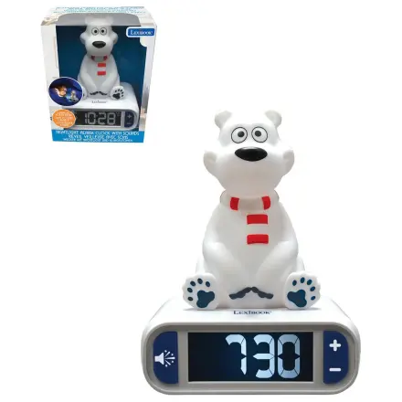 3D Eisbär Nachtlicht digitale Wecker Uhr Produktfoto