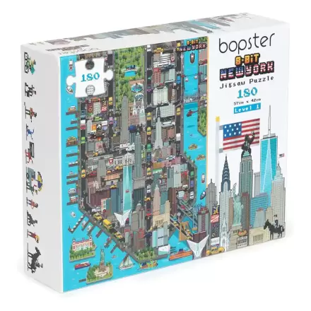 8-Bit Pixel Puzzle New York Level 1 180 Teile termékfotója