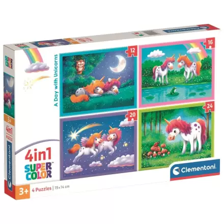 A Day with Unicorns Puzzle 12+16+20+24St Produktfoto